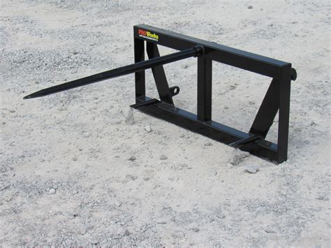 proworks skid steer attachments|skid steer hay spear attachment.